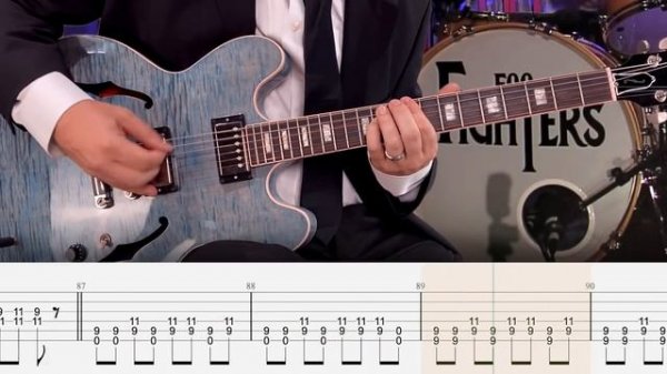 Everlong - Foo Fighters (Табулатура) Guitar Tutorial TABS