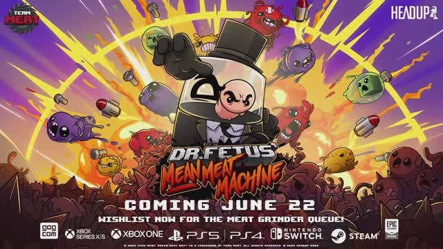 Dr. Fetus’ Mean Meat Machine (2023) Трейлер игры смотреть онлайн