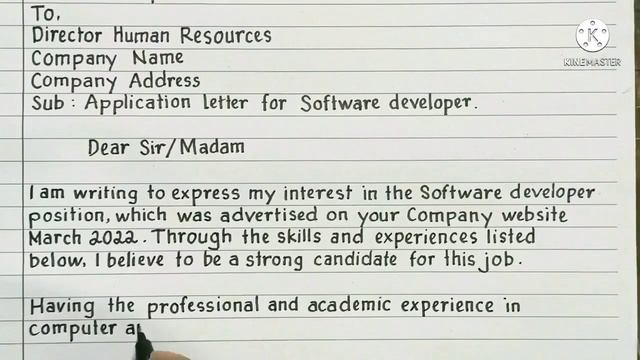 How To Write Job Application Letter For Software Engineering Developer. смотреть онлайн