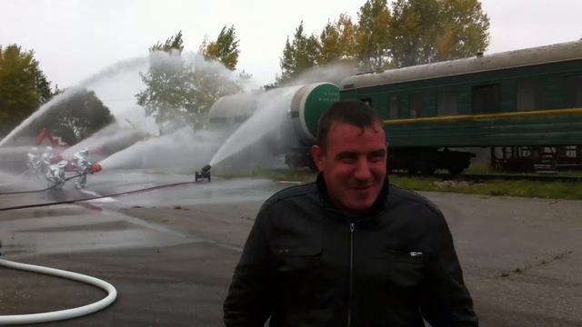 тушение пожара роботом (учения) смотреть онлайн