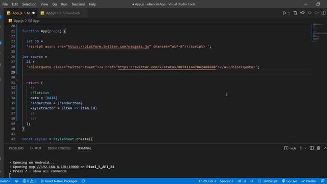 React Native Tweet Embed | Embed Tweet смотреть онлайн