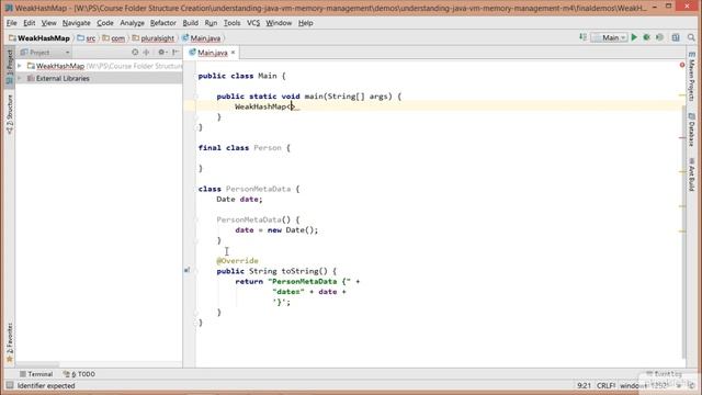 24 Using WeakHashMap смотреть онлайн