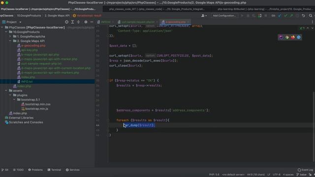 PHP Lecture 10.2.3 - Google geocoding api how to search addresses or auto-complete addresses in Urd смотреть онлайн