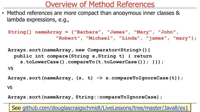 Overview of Java 8 Lambda Expressions and Method References смотреть онлайн