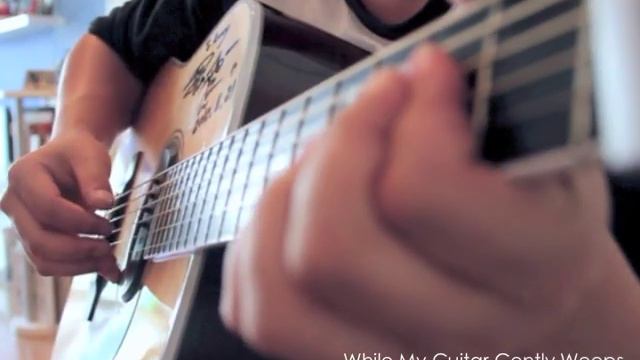 the Beatles---while my guitar gently weeps [arranged by Kenny] смотреть онлайн