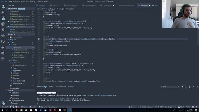 IdeasApp (ReactJS, TypeScript) #5 - Finishing the authentication смотреть онлайн
