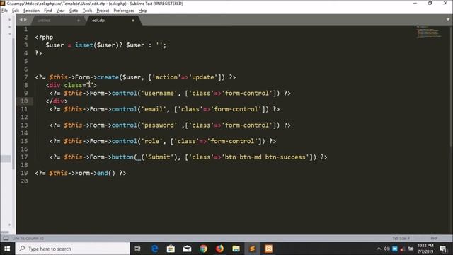 Cakephp3.x Form With Bootstrap Classes Part-15 | How To Use Bootstrap Classes In Cakephp 3 смотреть онлайн