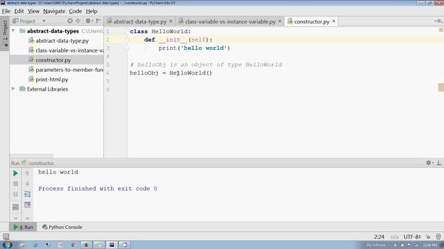 Python introduction to constructor in Hindi смотреть онлайн