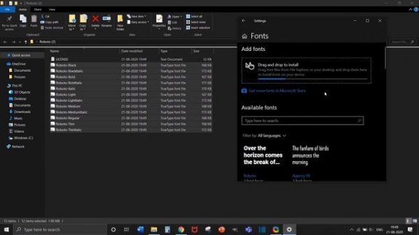 How to download and use the Roboto font family!