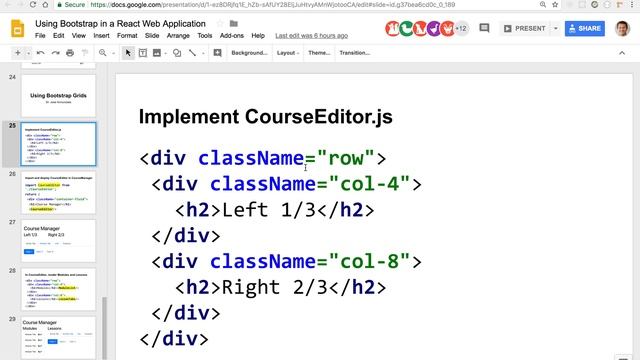 M2L2.8 Implementing a Vertical Split using Bootstrap Grid смотреть онлайн