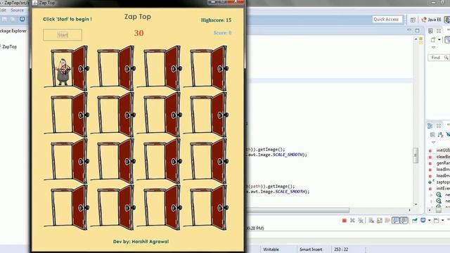 My Mini Project !! ZapTop Java Game Development смотреть онлайн