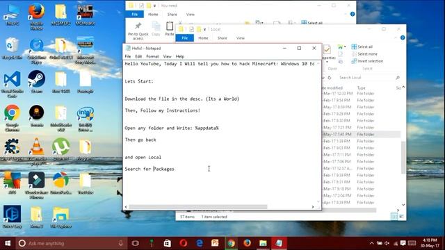 [2017] How to hack Minecraft Windows 10 (Trial) Edition смотреть онлайн