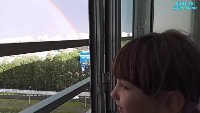 🌞🌈Двойная Радуга, знамение богов. Даша снимает на телефон 2 небесных коромысла. смотреть онлайн