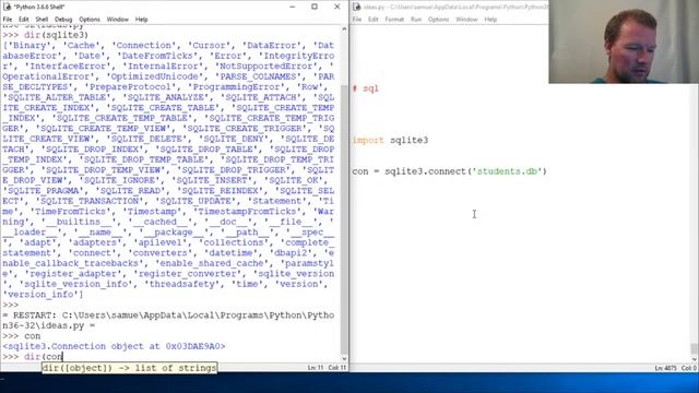 Python Basics Sqlite Intro смотреть онлайн