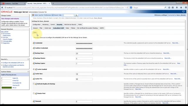 Weblogic DefaultAuthenticator and Embedded LDAP - WEBLOGIC_7 смотреть онлайн