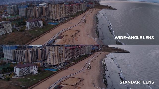 DJI Mini 4 Pro wide angle lens test and comparison with standart angle смотреть онлайн