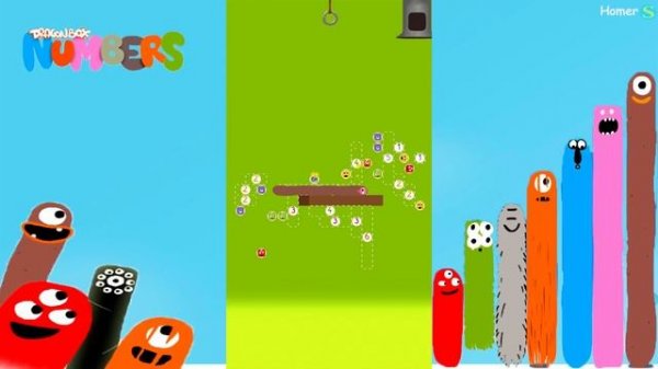 Fun Animals 3 Puzzles - Dragonbox: Numbers (iPad, iPhone, Android). Fun game for kids.