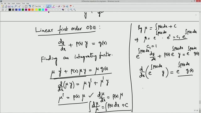 Lecture 7 - Non-Exact Equations - Finding Integrating Factors смотреть онлайн