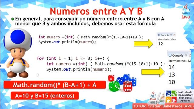 Clase Math y Clase Random para la generacion de numeros aleatorios en JAVA COMPLETO смотреть онлайн
