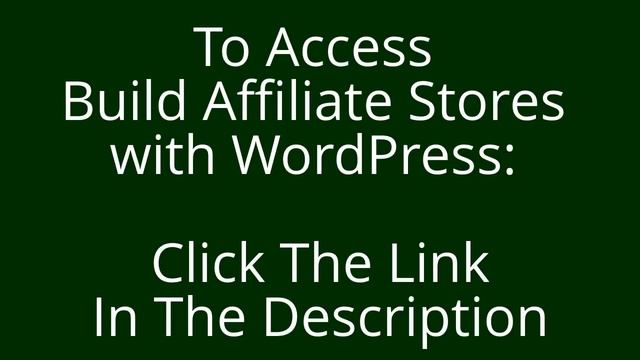 Build Affiliate Stores with WordPress: NEW PLUGIN imports ANY CSV or XML datafeed! 40% off this wee смотреть онлайн