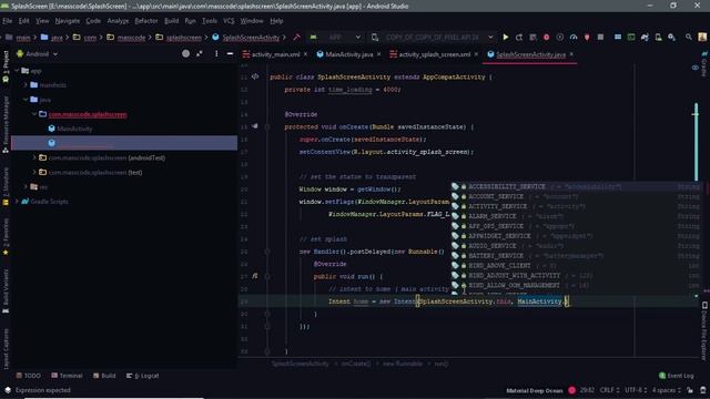 Splash Screen - Android Studio Tutorial смотреть онлайн