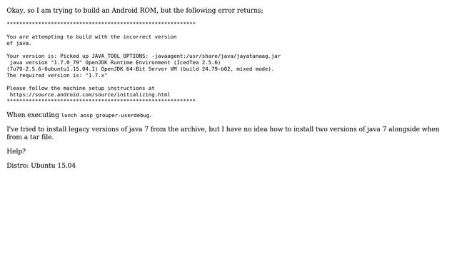 Ubuntu: Java 7 reporting not installed? смотреть онлайн