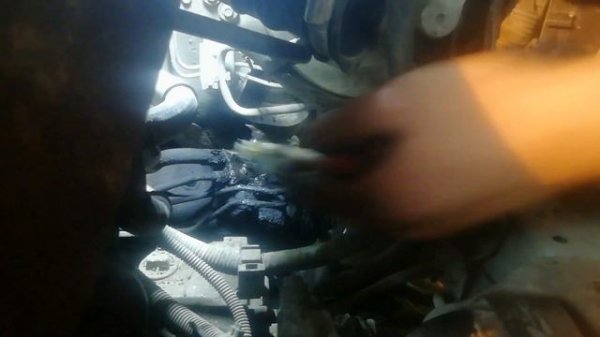 Замена рулевого кардана Nissan Primera P12/Replacing the steering cardan Nissan Primera P12