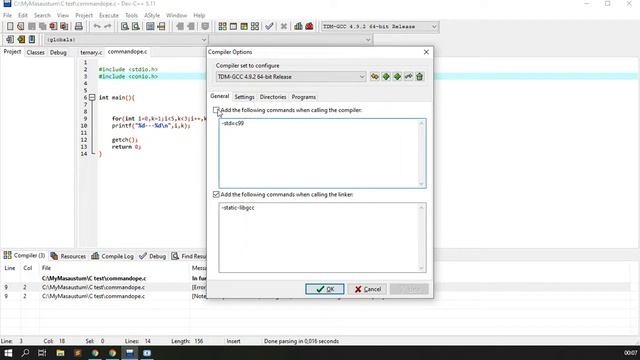 [Error] loop initial declarations are only allowed in C99 or C11 mode смотреть онлайн