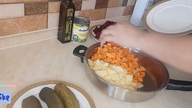 Өзгеше винегрет салатын дайындау