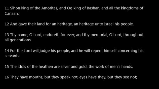 Psalm 135 KJV Read Along смотреть онлайн