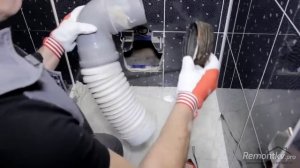 Как не надо подключать унитаз в системе инсталляции!!! Устранение неприятного запаха