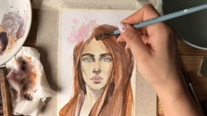 Рисуем портрет девушки красками. Как рисовать портрет акварелью.