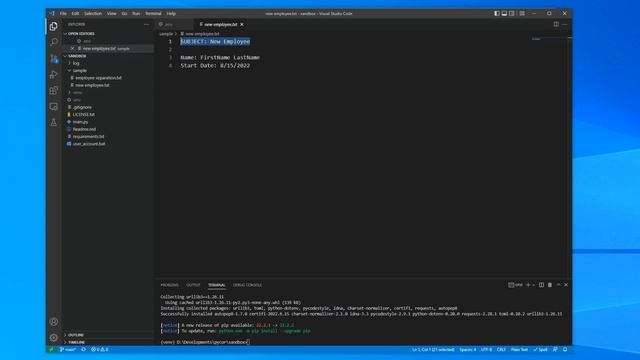 Python - Automating Epicor user account creation and deactivation смотреть онлайн