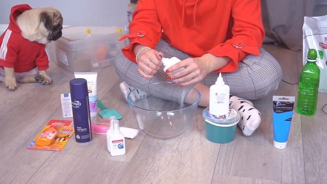 МОЯ СОБАКА УПРАВЛЯЕТ МОИМ СЛАЙМОМ ? MY DOG PICKS MY SLIME INGREDIENTS ? БАКС ЗУМ ДЕЛАТ ЛИЗУН смотреть онлайн
