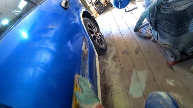 Подготовка к покраске NISSAN ALMERA. Своими руками. В гараже. SALVAGE PROJECT. смотреть онлайн