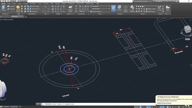 Autocad 2019 - Tutorial 10: Solid Modelling смотреть онлайн