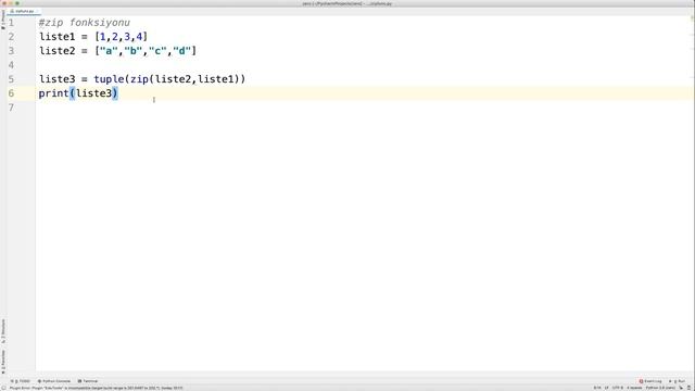 Sıfırdan Python Dersleri Ders 37: Zip Fonksiyonu смотреть онлайн