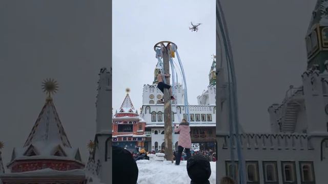 Традиция в Москва, России - масленица 2018 -15°C смотреть онлайн