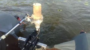 Самодельный подвесной лодочный электромотор ( homemade electric outboard motor)