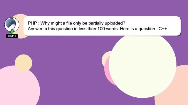 PHP : Why might a file only be partially uploaded? смотреть онлайн