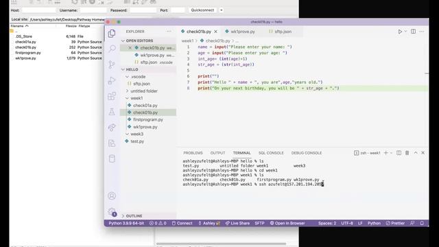 python sftp linux смотреть онлайн