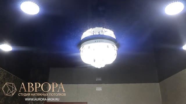 Фактурный натяжной потолок Галактика .Видеоотзыв. смотреть онлайн