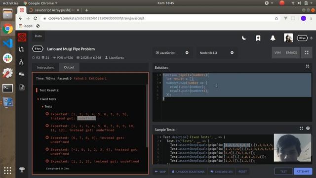 Belajar Javascript dengan codewars #3-Lario and Muigi Pipe Problem смотреть онлайн