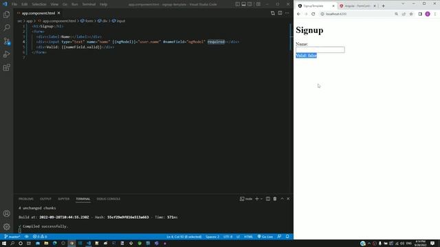 #12.9 - 'valid' property of NgModel object - Template Driven Form - Angular Series смотреть онлайн