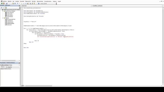 05 VBA Excel y AutoCAD - Modificar valores de atributos de AutoCAD смотреть онлайн