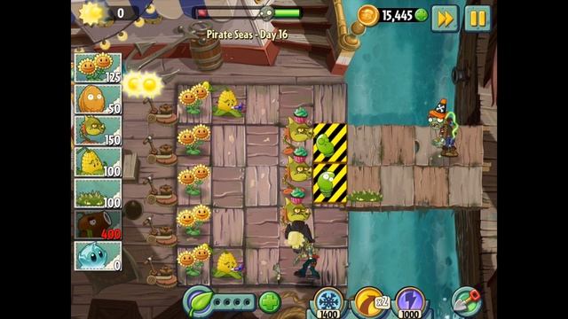 Plants vs Zombies 2 | Pirate Seas Day 16 | Walkthrough смотреть онлайн