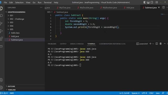 015 - Tagalog Java Programming - Data Type | Basic operations - Subtraction смотреть онлайн