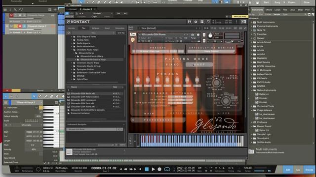 Quick Look at Chocolate Audio's Glissando Harps (Kontakt Full VST) смотреть онлайн