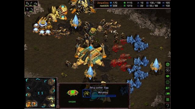 StarCraft: Brood War - PVZ - на карте Fighting Spirit с комментариями смотреть онлайн