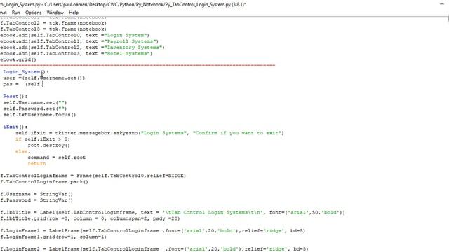 How to Create a Tab Control With a Login System in Python - Full Tutorial смотреть онлайн